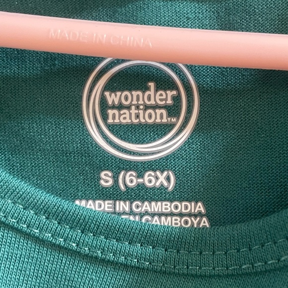 Holiday ๐ Dress ๐ Girls Size S(6-6X) or L(10-12), Green with Tule Shirt, NWT, - Picture 4 of 6